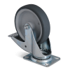 Swivel castor with brake diam. 125 mm