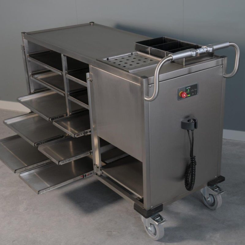 Crockery clear-away trolleys with Esense drive support